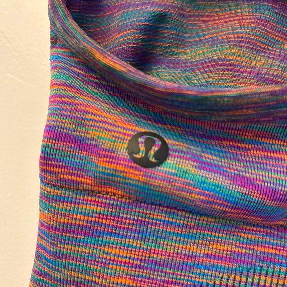 lululemon Ebb to Street bra in rainbow space dye C/D cup size 6 - Picture 2 of 5